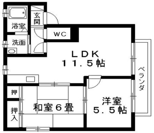 レジデンスＴＫ　Ｂ棟の物件間取画像